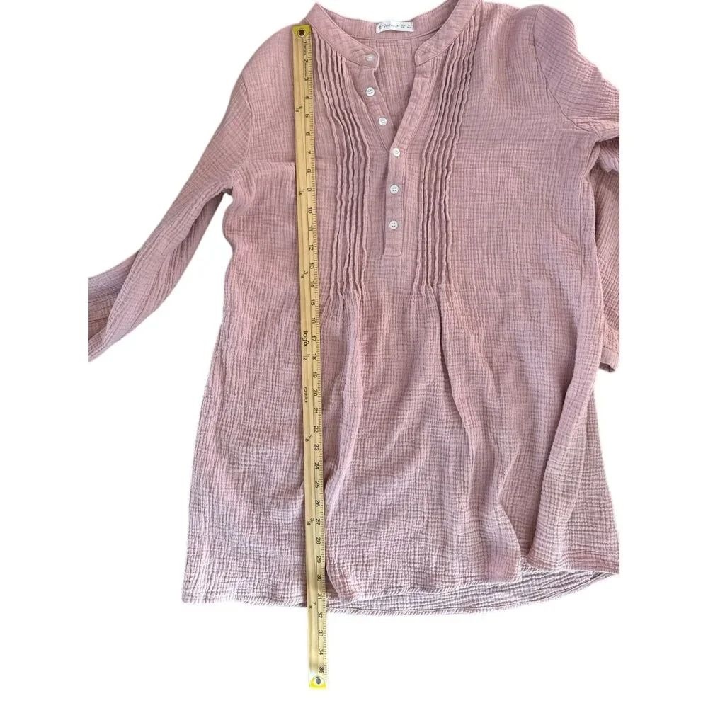 R.‎ Vivimos Cotton Gauze Tunic Dress L/ XL - Picture 3 of 6